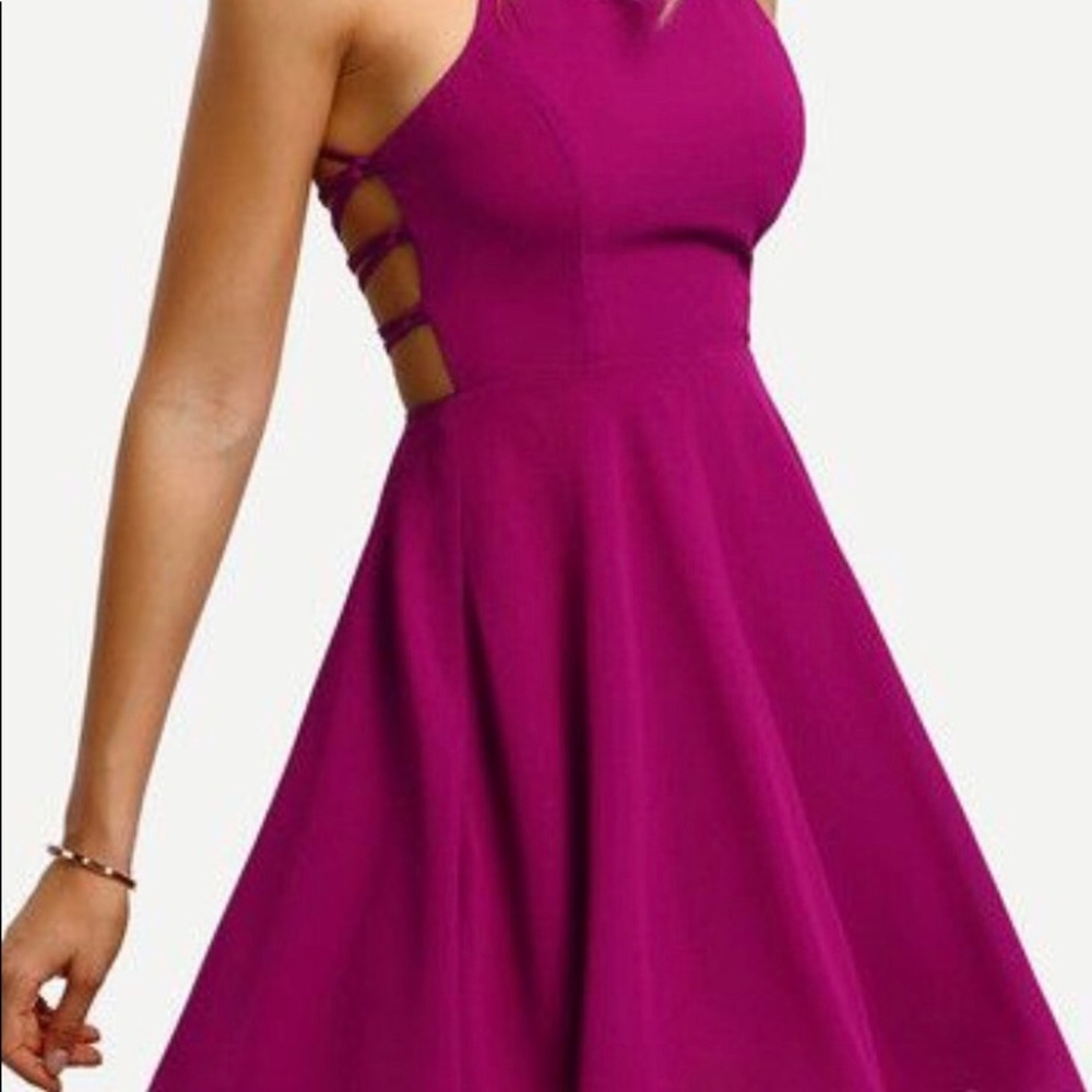Hot pink dress